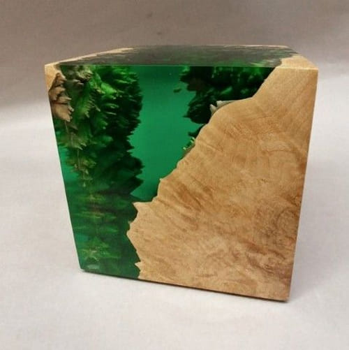Click to view detail for SH040 Emerald Green Cube